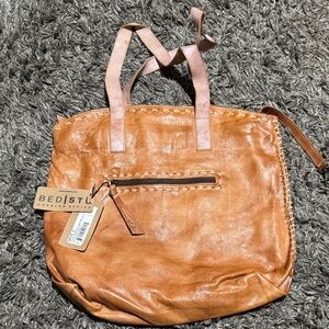 Women’s bed stu Sky II Tan Leather Tote Bag